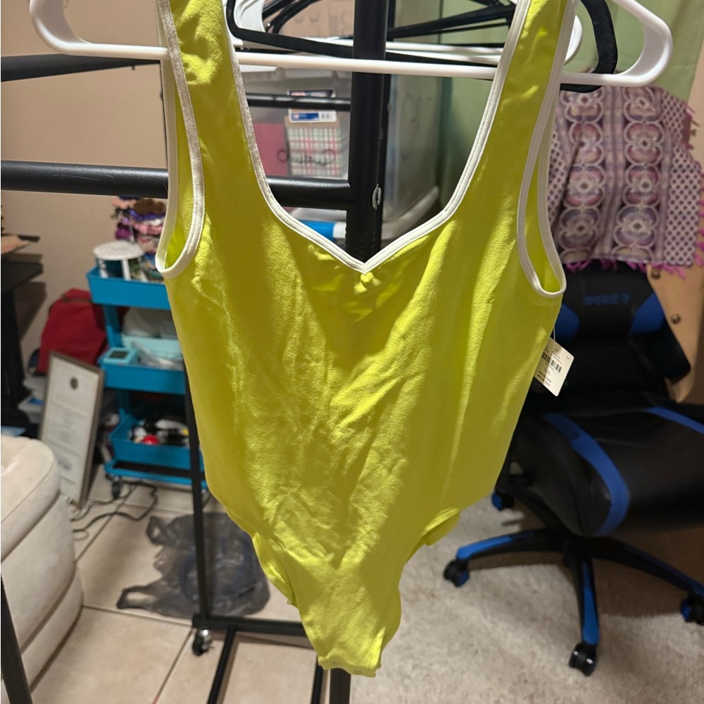 Apostrophe Vibrant Yellow One-Piece Bodysuit